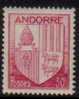 ANDORRA---French    Scott #  79*  VF MINT LH - Unused Stamps