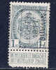 LEUVEN-LOUVAIN  1911 - Armoiries 1 C - Roller Precancels 1910-19