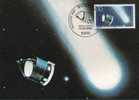 CPJ Allemagne 1986 Sciences Astronomie Comète De Halley Giotto Mission - Astronomùia
