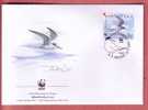 LITTLE TERN - STERNA ALBIFRONS ( Croatia FDC ) Petit Sterne WWF World Widelife Fund Bird Oiseau Birds Oiseaux Vogel Ave - FDC