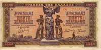 GRECE  5 000 Drachmes   Daté Du 20-06-1942   Pick 119     ***** QUALITE  XF ***** - Greece