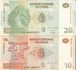 CONGO Lot De 2 Billet 10-20 Francs Etat Neuf - Unclassified