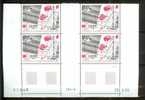 TAAF  PA 95 X 4 Coin Daté 26-9-85  RECHERCHES SCIENTIFIQUES - Airmail