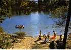 CPSM. BASSIN DE ST FERREOL. UN COIN DE LA PLAGE ET LA DIGUE. DATEE 1974. - Saint Ferreol