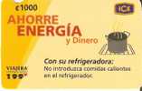 TARJETA DE COSTA RICA DE AHORRE ENERGIA  REFRIGERADORA - Costa Rica