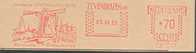 NEDERLAND : 1985 : Red Postal Metermark On Fragment : MOLEN,MOULIN,MILL,NAVIGATION, - Windmills