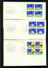 Canada Scott # B4 - B6 Inscription Block Of 4. FDC Olympics Water Sports Swimming Sailing Rowing - 1971-1980