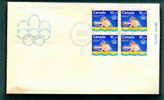 Canada Scott # B5 Inscription Block Of 4. FDC Olympics Water Sports Rowing - 1971-1980