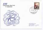 Denmark Flight Cover SAS 40th Anniversary Copenhagen - New York 17-9-1986 Good Stamped - Storia Postale