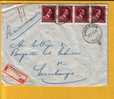 832 Op Aangetekende Brief Met Cirkelstempel HAVERSIN - 1936-1957 Open Kraag