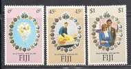 Fiji       Royal Wedding     Set     SC# 442-44 MNH** - Fiji (1970-...)