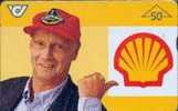 # AUSTRIA 143 Shell Niki Lauda - Go Well Go Shell -car,auto- 50 Landis&gyr 06.96 Tres Bon Etat - Oesterreich