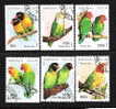 LAOS - 1997 Serie Di 6 Valori Obliterati, Emissione Fauna, Dedicati Ai PAPPAGALLI - In Ottime Condizioni. - Parrots