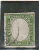 Italian States, Sardinia-1862 5c Green Used And Signed Stamp - Sardinien