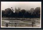 Real Photo Postcard Cathedral & Swimming Pool Gardens Peterborough Cambridgeshire  - Ref 494 - Huntingdonshire