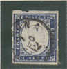 Italian States,Sardinia-1862 20c Blue Signed  Used Stamp - Sardinien