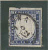 Italian States,Sardinia-1862 20c Blue Signed  Used Stamp - Sardinia