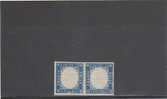 Italy-1863 15c Blue Pair With One Stamps Without Head, Signed Diena MH - Neufs