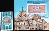 Romania 1987 Coins Of Stamps Mint Set   Block. - Monete