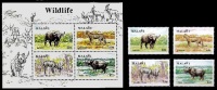 (003+34) Malawi  Wildlife Sheet  / Bloc / Bf Animaux / Tiere / Dieren  ** / Mnh  Michel 565-68 + BL 74 - Malawi (1964-...)