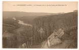 Chateauneuf-du-Faou (29) : Maison Près De L'Hôtel Bellevue Et Vue Sur La Vallée Environ 1920. - Châteauneuf-du-Faou