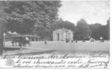 A Saisir: Bruxelles Entrée Du Bois De La Cambre, Attelage,  1904, Ed. Grands Bazar Anspaxch à Asnières - Forêts, Parcs, Jardins