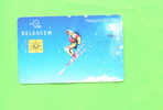 BELGIUM - Chip Phonecard/Sport/Skiing - Avec Puce