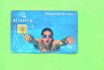 BELGIUM - Chip Phonecard/Sport/Swimming - Met Chip