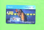 BELGIUM - Chip Phonecard/Sport/Swimming - Met Chip