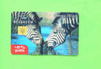 BELGIUM - Chip Phonecard/Animals/Zebras - Met Chip