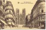 A Saisir: Bruxelles Eglise Et Rue Sainte-Gudule Cliché Walschaerts - Avenues, Boulevards