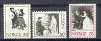 Norway 1971 Mi. 630-32  40 + 50 + 80 Ø Volksmärchen Peoples Fairy Tales MNH - Unused Stamps
