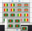 Flagge Bangladesch 1980 UNO New York 354, 4-Block+Kleinbogen ** 5€ Hoja Bloc M/s United Nation Flags Sheet Bf BANGLADESH - Otros & Sin Clasificación