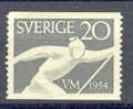 Sweden 1954 Mi. 388 A   20 (Ö) Nordische Skiweltmeisterschaften Nordic Skiing World Championship Langlauf MH - Ongebruikt