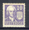 Sweden 1938 Mi 243 B  10 (Ö) Geburtstag Von Birthday Of Emanuel Swedenborg Naturforscher MNH** - Ongebruikt