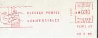 FRANCE : 1965 : Red Postal Metermark On Fragment : DOLFIJN,DAUPHIN,DOLPHIN,POMP,PUMP,##FLYGT##, - Dolfijnen