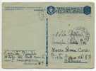 26.03.1942 - Cartolina Postale Per  Le Forze Armate -  XII   Battaglione Carri L. - Franchigia