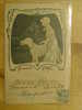 CARTE GAUFREE ART NOUVEAU FEMME AVEC CHIEN-CODE 20 - Vor 1900