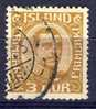 #Iceland 1920. King Christian. Michel 84. Cancelled(o) - Usados