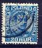 #Iceland 1920. King Christian. Michel 91. Cancelled(o) - Usados