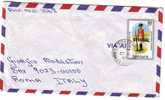 F1494 - ST LUCIA LETTER TO ITALY 1987 - St.Lucie (1979-...)