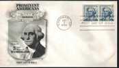 Fdc Usa 1966 Histoire Indépendance USA George Washington 1732 1799 - Us Independence