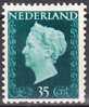 Nederland 1947-48 Koningin Wilhelmina 35 Cent Groen Ongestempeld NVPH  485 * - Nuovi