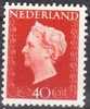 1947-48 Koningin Wilhelmina 40 Cent Bruinrood Ongestempeld NVPH  486 * - Neufs