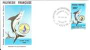 FDC 570  POLYNESIE  PA 190  MARLIN  POISSON - FDC