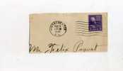 - ETATS UNIS 1921/40 .  AFFRANCHISSEMENT SIMPLE SUR FRAGMENT DE LETTRE DE 1939 - Covers & Documents