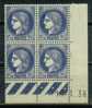 France Bloc De 4 - Coin Daté 1938 - Yvert N° 372 X - Cote 8 Euros - Prix De Départ 2,5 Euros - 1930-1939