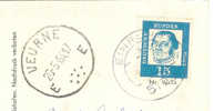 VEURNE 20/05/1964 Sur CP Nordeifel - Postmarks - Points
