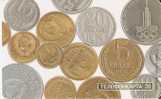 TARJETA DE RUSIA DE UNAS MONEDAS (COIN-MONEDA) - Stamps & Coins