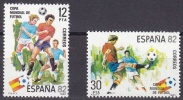 ESPAÑA 1981 - COPA MUNDIAL DE FUTBOL "ESPAÑA 82"  - Edifil 2613-2614 - Yvert 2241-2242 - 1982 – Spain